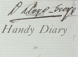 David Lloyd George diary page